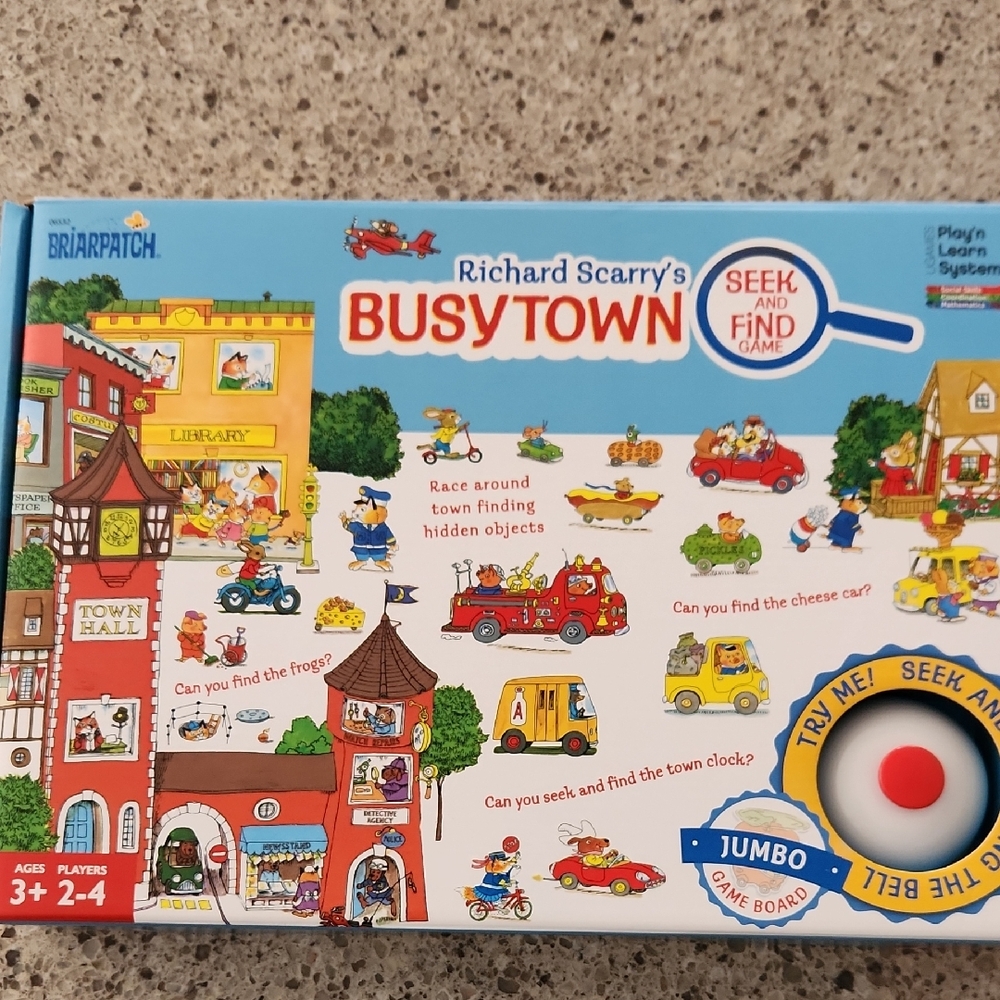 Richard Scarry's Busy Town Seek and Find Game - Colorful Adventure